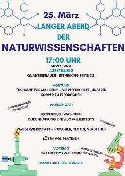 Flyer Langer Abend der Naturwissenschaften